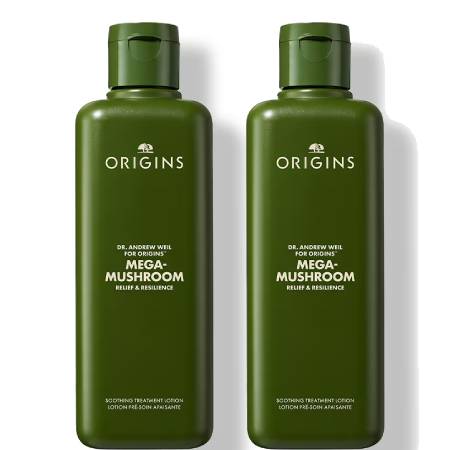 แพ็คคู่!! Mega-Mushroom Relief & Resilience Soothing Treatment Lotion 200ml สูตรใหม่!! สูตรใหม่ล่าสุดของน้ำตบขายดีอันดับ #1 เนื้อบางเบา ซึมซาบสู่ผิวได้อย่างล้ำลึกและรวดเร็ว